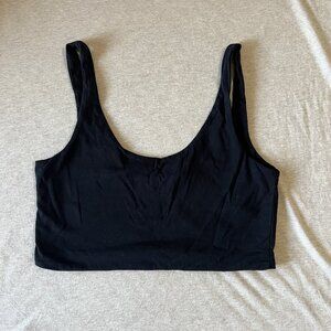 cotton on black crop top